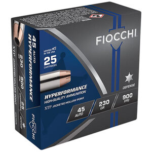 Fiocchi 45XTP25 Hyperformance  45 ACP 230 gr Hornady XTP Hollow Point 25 Per Box/ 20 Case