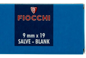 Fiocchi 9MMBLANK Pistol Blank 9mm Luger 50 Per Box/ 20 Case