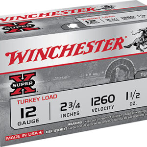 Winchester Ammo X12MT5 Super X Magnum Turkey 12 Gauge 2.75" 1 1/2 oz Copper Plated 5 Shot 10 Bx/ 10 Case