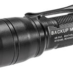 35117 SureFire E1BMV E1B BackUp Max Vision Black Anodized 5/400 Lumens White LED