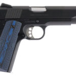 35129 Colt Mfg O1970CCS Competition Government 45 ACP 8+1 5" Stainless National Match Barrel, Blued Serrated Carbon Steel Slide & Frame w/Beavertail, Blue Scalloped G10 Grip, Ambidextrous