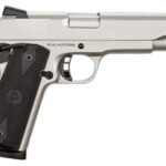 35194 Rock Island 51448 Rock Standard FS 45 ACP Caliber with 5" Barrel, 8+1 Capacity, Overall Matte Nickel Finish Steel, Beavertail Frame, Serrated Slide & Black Rubber Grip