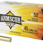 35290 Armscor FAC45LC1N USA 45 Colt 225 gr Lead 50 Per Box/ 8 Case