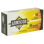 35293 Armscor FAC44M1N USA 44 Rem Mag 240 gr Semi Wadcutter 50 Per Box/ 8 Case