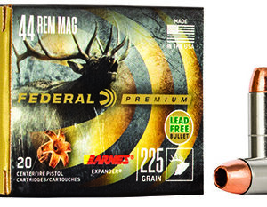 Federal P44XB1 Premium  44 Rem Mag 225 gr Barnes Expander BRX 20 Per Box/ 10 Case