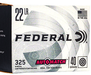 Federal AM22 Champion Training Auto Match 22 LR 40 gr Lead Round Nose 325 Per Box/ 10 Case Bulk