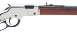 3721 Henry H004SM Golden Boy Silver 22 WMR Caliber with 12+1 Capacity, 20" Blued Barrel, Nickel-Plated Metal Finish & American Walnut Stock Right Hand (Full Size)