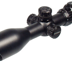 UTG SCP3-UM312AO Accushot  Black Hardcoat Anodized 3-12x 44mm 30mm Tube Illuminated Red/Green Mil-Dot Reticle