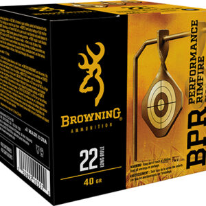 Browning Ammo B194122400 BPR Performance Rimfire  22 LR 40 gr Lead Round Nose 400 Per Box/ 4 Case