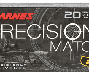 Barnes Bullets 30166 Precision Match  6.5 Creedmoor 140 gr Open Tip Match Boat Tail 20 Per Box/ 10 Case