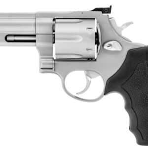 Taurus 44 .44 Magnum 4 inch stainless revolver with ported barrel and black rubber grip