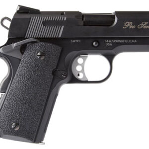 Smith & Wesson 178053 1911 Performance Center Pro *MA Compliant Sub-Compact Frame 9mm Luger 8+1, 3" Black Stainless Steel Barrel, Serrated Slide & Aluminum Frame w/Beavertail, Black Stippled Grip