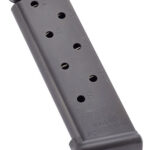 48153 CMC Products MRPM45FS8B Power Mag Railed 8rd 45 ACP Fits 1911 Government Black Stainless Steel