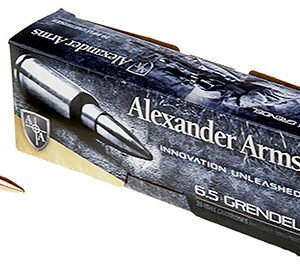 Alexander Arms AG123LSBOX Lapua Scenar  6.5 Grendel 123 gr Lapua Scenar Boat Tail Open Tip Match 20 Per Box/ 10 Case
