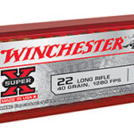 49688 Winchester Ammo X22LRPP1 Super X 22 LR 40 gr Power Point Copper Plated 100 Per Box/ 20 Case