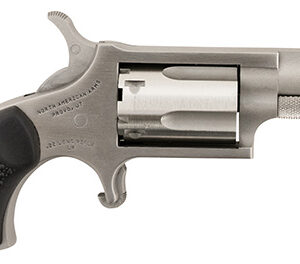 North American Arms 22LRGRCHS Mini-Revolver .22 LR stainless barrel/cylinder/frame with black rubber grip