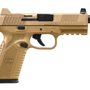 FN 510T 10mm Flat Dark Earth tactical pistol with 4.71 inch threaded barrel