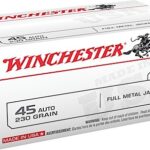 51915 Winchester Ammo USA45AVP USA Value Pack 45 ACP 230 gr Full Metal Jacket 100 Per Box/ 5 Case