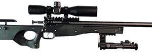Crickett KSA2159 CPR Complete Package 22 LR Caliber with 1rd Capacity, 16.12" Bull Barrel, Blued Metal Finish & Fixed Adjustable Cheek Piece Black Stock Right Hand (Youth) Includes Scope & Bipod