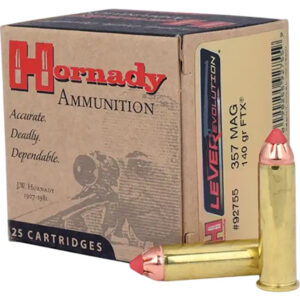 Hornady 92755 LEVERevolution  357 Mag 140 gr Hornady Flex Tip eXpanding 25 Per Box/ 10 Case