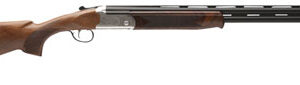 Stevens 22593 555 E 20 Gauge 3" 26" Over/Under Vent Rib Barrel, Silver Engraved Receiver, Oiled Turkish Walnut, Includes Five Chokes, Ambidextrous Hand