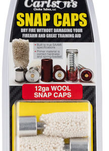 Carlson's Choke Tubes 00105 Snap Cap  12 Gauge Wool/Aluminum Base 2 Pack