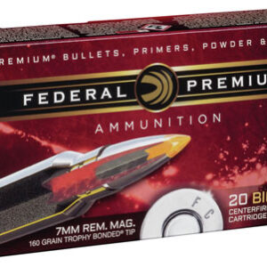 Federal PR7TT1 Premium  7mm Rem Mag 160 gr Trophy Bonded Tip 20 Per Box/ 10 Case