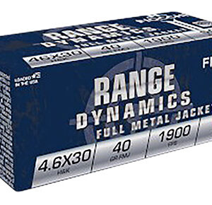 Fiocchi 46EXA Range Dynamics  4.6x30mm H&K 40 gr Full Metal Jacket 50 Per Box/ 20 Case