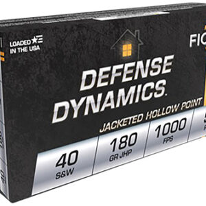 Fiocchi 40SWE Defense Dynamics  40 S&W 180 gr Jacketed Hollow Point 50 Per Box/ 20 Case