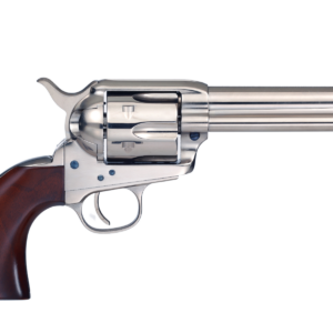 Taylors and Company 1873 Cattleman .357 Magnum revolver with nickel finish and 4.75 inch barrel