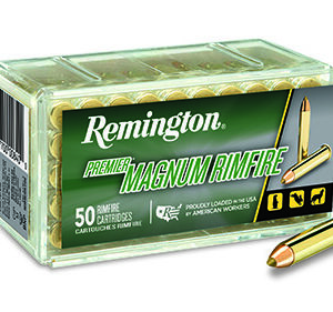Remington Ammunition 28464 Premier Magnum Rimfire 17 HMR 17 gr AccuTip V 50 Per Box/ 40 Cs