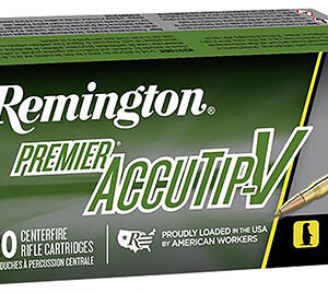 Remington Ammunition 29194 Premier Accutip-V 243 Win 75 gr AccuTip V Boat Tail 20 Per Box/ 10 Case