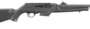 Ruger PC Carbine 9mm Luger with 16.12-inch fluted threaded barrel and adjustable ghost-ring sights