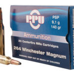 56545 PPU PP264 Standard Rifle 264 Win Mag 140 gr Pointed Soft Point 20 Per Box/ 10 Case