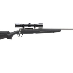 Savage Axis II XP 7mm-08 Rem 22 inch stainless barrel synthetic stock with mounted Bushnell Banner 3-9x40 scope
