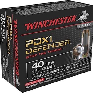 Winchester Ammo S40SWPDB1 Defender  40 S&W 180 gr Bonded Jacket Hollow Point 20 Per Box/ 10 Case