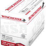 59029 Winchester Ammo USA38SPVP USA Value Pack 38 Special 130 gr Full Metal Jacket 100 Per Box/ 5 Case