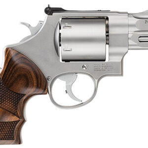 Smith & Wesson Performance Center Model 629 .44 Magnum stainless revolver with wood grips