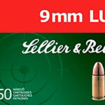 61880 Sellier & Bellot SB9C Handgun 9mm Luger 115 gr Jacket Hollow Point 50 Per Box/ 20 Case