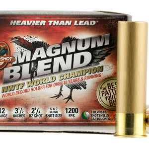 HEVI-Shot HS41205 Magnum Blend  12 Gauge 3.50" 2 1/4 oz Tungsten 5/6/7 Shot 5 Per Box/ 10 Case