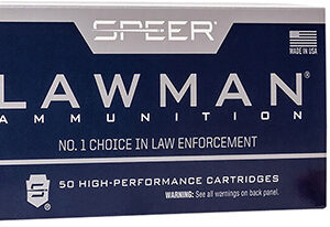 Speer 53955 Lawman  40 S&W 165 gr Total Metal Jacket Flat Nose 50 Per Box/ 20 Case