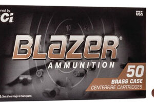 CCI 5220 Blazer Brass Handgun 40 S&W 180 gr Full Metal Jacket 50 Per Box/ 20 Case