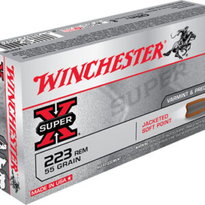 Winchester Ammo X223R Super X  223 Rem 55 gr Jacketed Soft Point 20 Per Box/ 10 Case