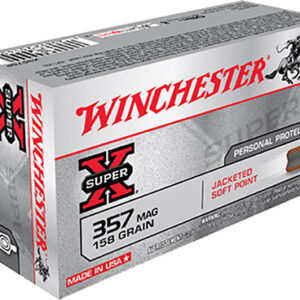 Winchester Ammo X3575P Super X  357 Mag 158 gr Jacketed Soft Point 50 Per Box/ 10 Case