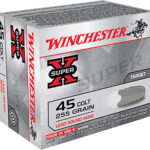 65284 Winchester Ammo X45CP2 Super X 45 Colt 255 gr Lead Round Nose 20 Per Box/ 10 Case