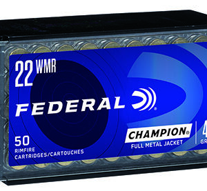 Federal 737 Champion Training Rimfire 22 WMR 40 gr Full Metal Jacket 50 Per Box/ 60 Case