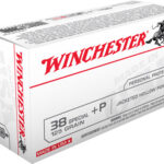 65948 Winchester Ammo USA38JHP USA 38 Special +P 125 gr Jacket Hollow Point 50 Per Box/ 10 Case