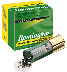 Remington Ammunition 20672 Nitro Magnum  20 Gauge 3" 1 1/4 oz 4 Shot 25 Per Box/ 10 Cs
