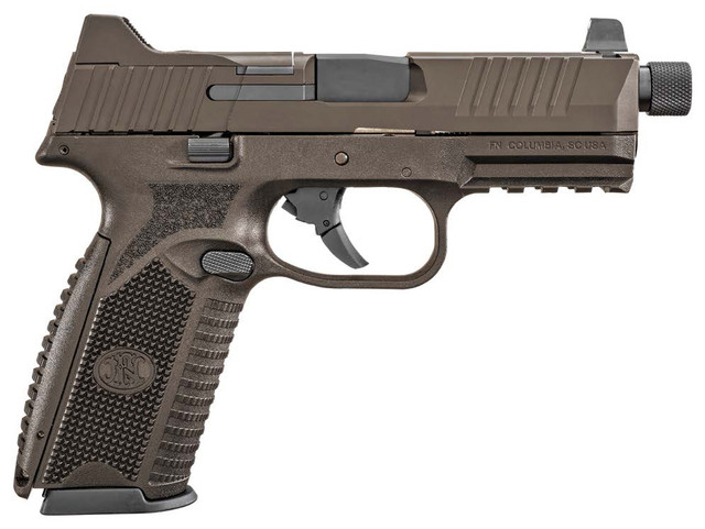 FN 509T NMS 9mm pistol bronze Cerakote finish with 4.5 inch threaded barrel