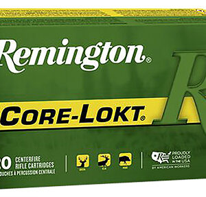 Remington Ammunition 21401 Core-Lokt  30-06 Springfield 125 gr Pointed Soft Point Core Lokt 20 Per Box/ 10 Case